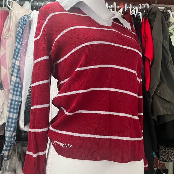 vintage style collared sweater - Picture 3 of 4